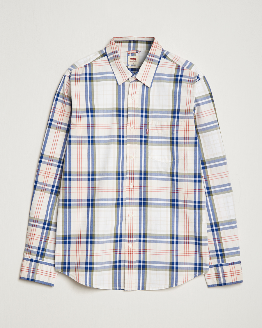 Heren | Overhemden | Levi's | Sunset Pocket Shirt White/Beige