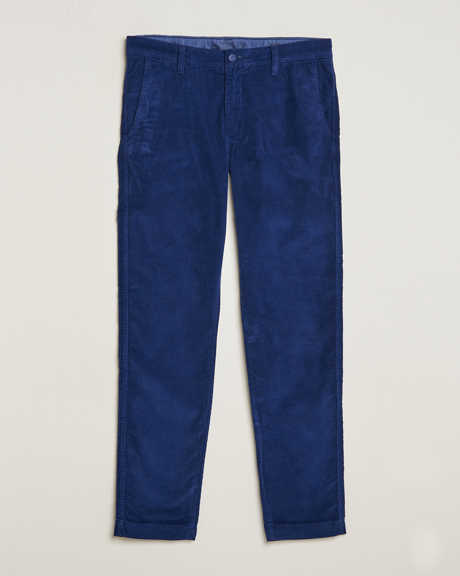 Heren | Broeken | Levi's | Garment Dyed Stretch Corduroy Chino Ocean Cavern