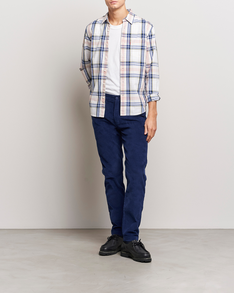 Homme | Pantalons | Levi's | Garment Dyed Stretch Corduroy Chino Ocean Cavern