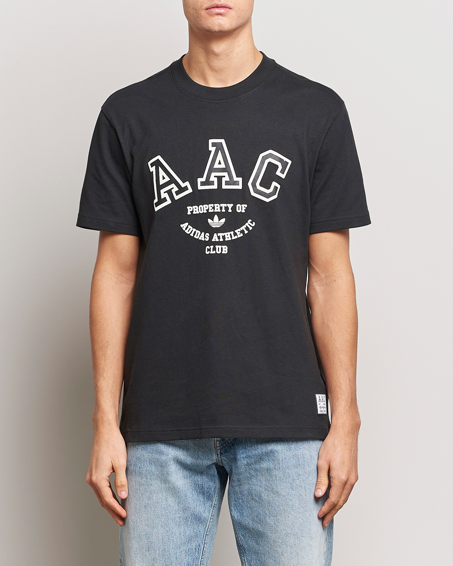 Homme | T-shirts | adidas Originals | Hack Logo Crew Neck T-Shirt Black