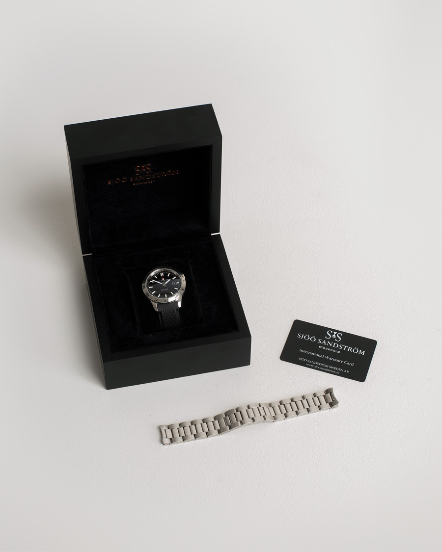 Heren | Sjöö Sandström Pre-Owned Royal Steel Worldtimer 41mm SS-1841-WT | Sjöö Sandström Pre-Owned | Royal Steel Worldtimer 41mm SS-1841-WT