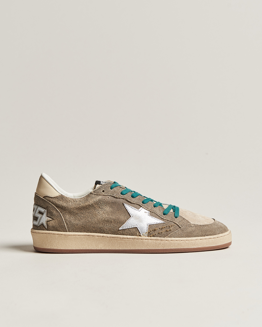 Homme | Golden Goose Deluxe Brand Ball Star Sneakers Brown/Buttercream | Golden Goose | Deluxe Brand Ball Star Sneakers Brown/Buttercream