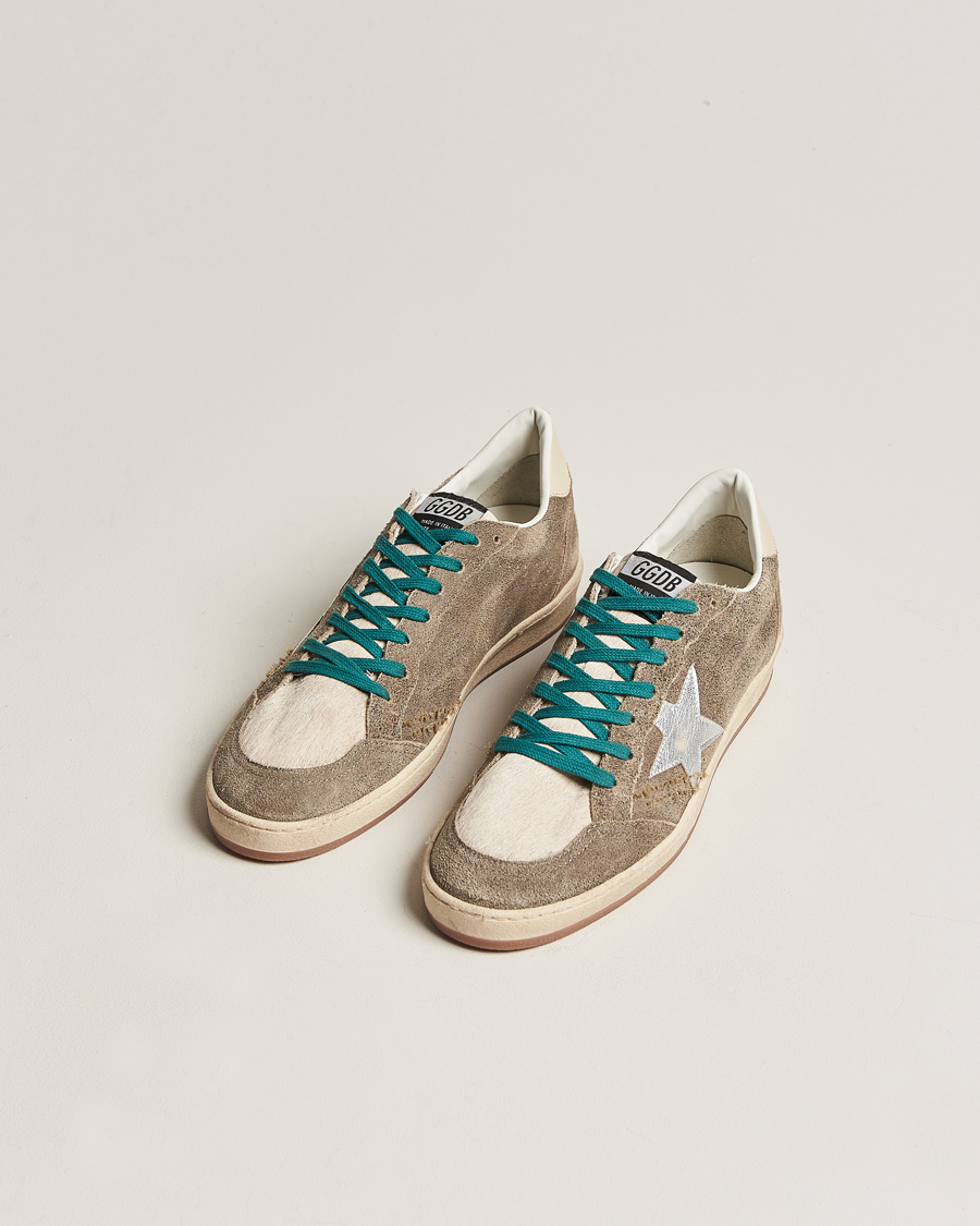 Homme | Golden Goose Deluxe Brand Ball Star Sneakers Brown/Buttercream | Golden Goose | Deluxe Brand Ball Star Sneakers Brown/Buttercream