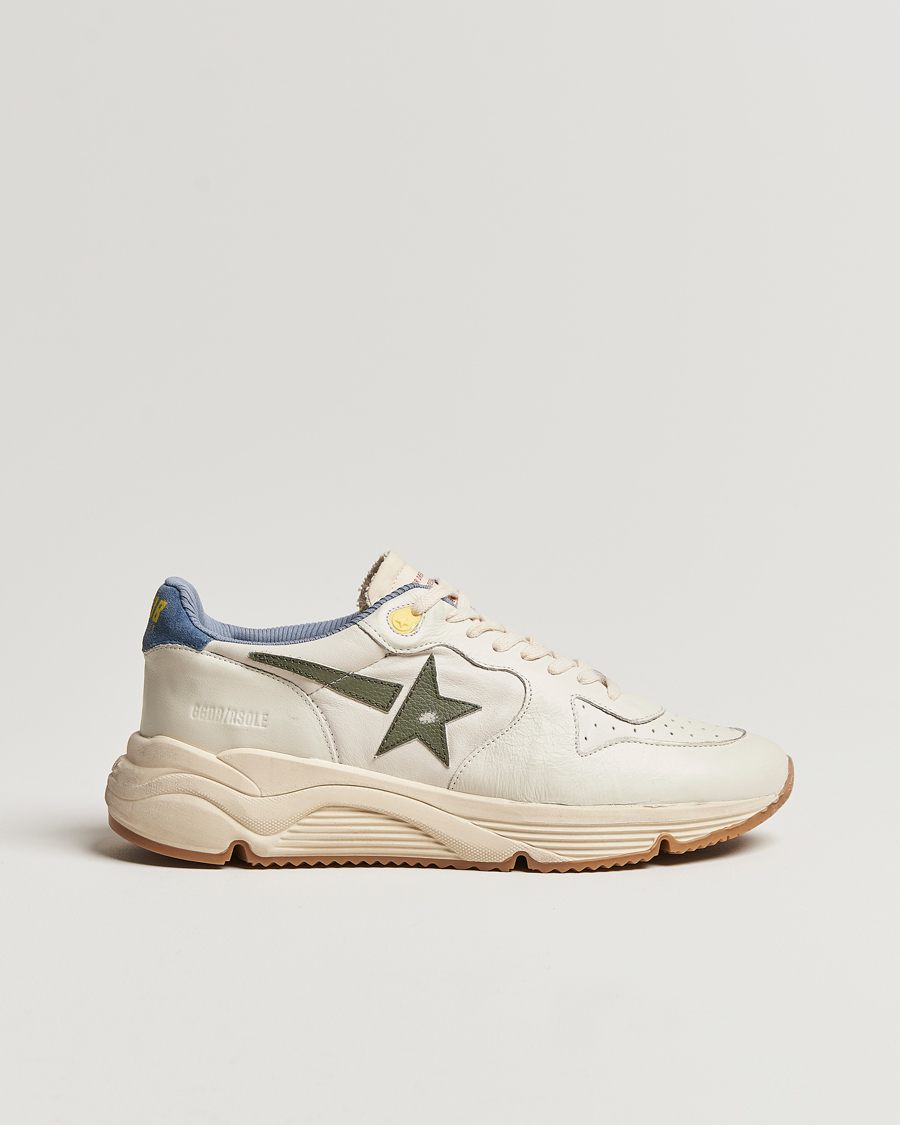 Homme | Golden Goose Deluxe Brand Running Dad Sneakers White/Green | Golden Goose | Deluxe Brand Running Dad Sneakers White/Green