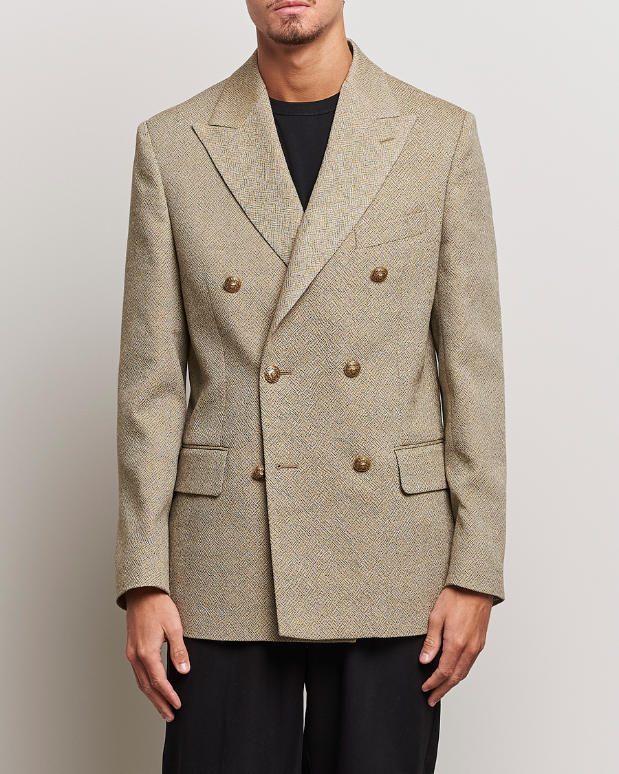 Homme | Blazers | Golden Goose | Deluxe Brand Double Breasted Blazer Beige