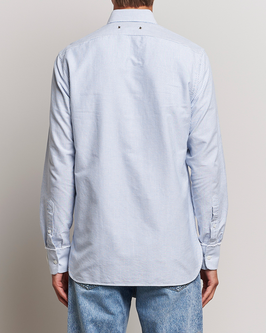 Homme | Chemises | Golden Goose | Deluxe Brand Regular Fit Striped Oxford Shirt Light Blue