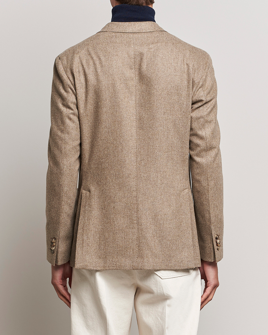 Homme | Blazers | Boglioli | K Jacket Washed Flannel Blazer Beige