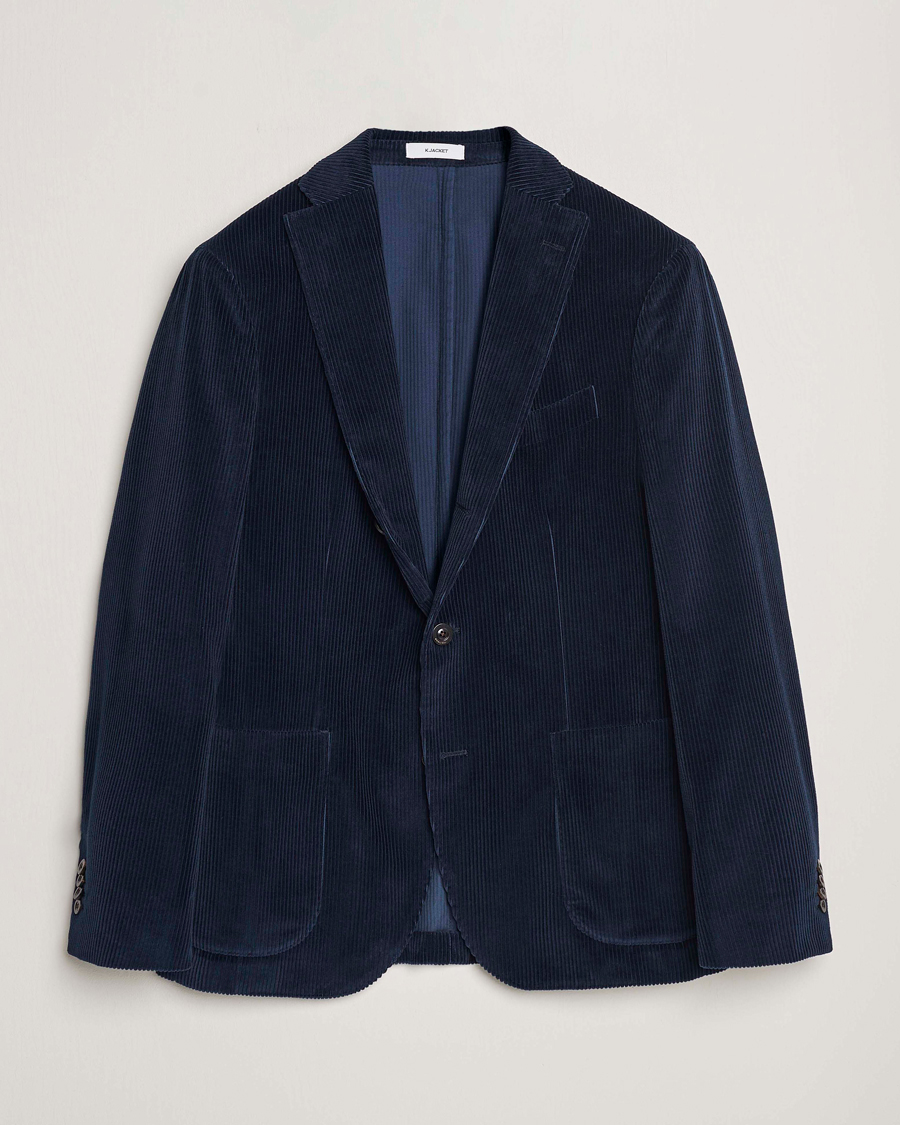 Homme | Blazers | Boglioli | K Jacket Corduroy Blazer Navy