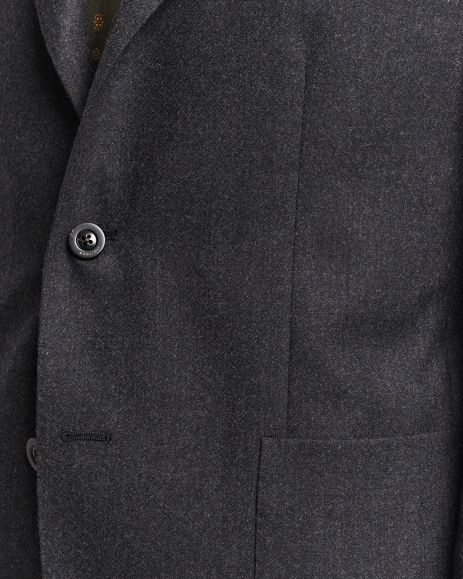Heren | Pakken | Boglioli | K Jacket Light Flannel Suit Dark Grey