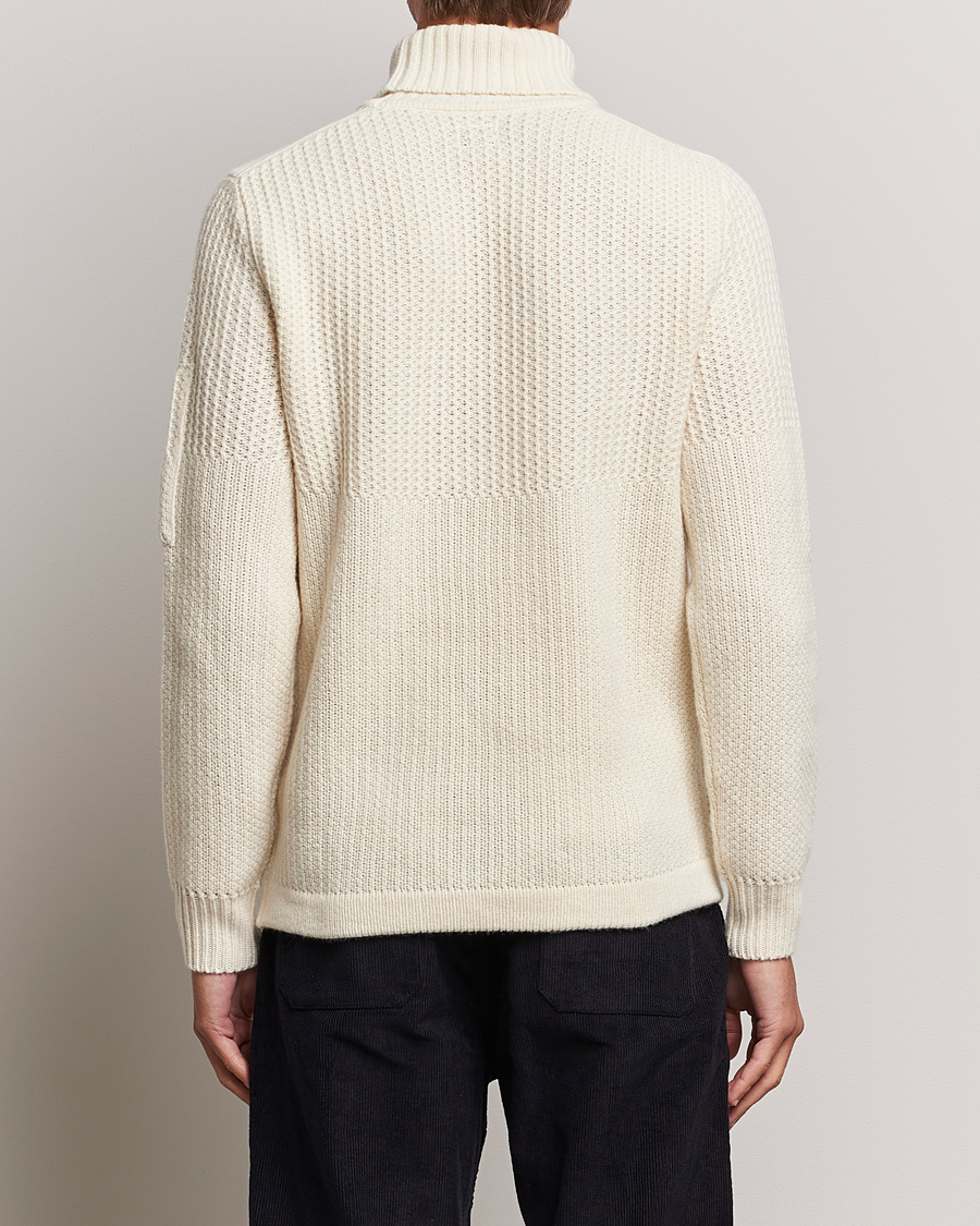 Homme | Pulls Et Tricots | C.P. Company | Heavy Knitted Lambswool Rollneck White