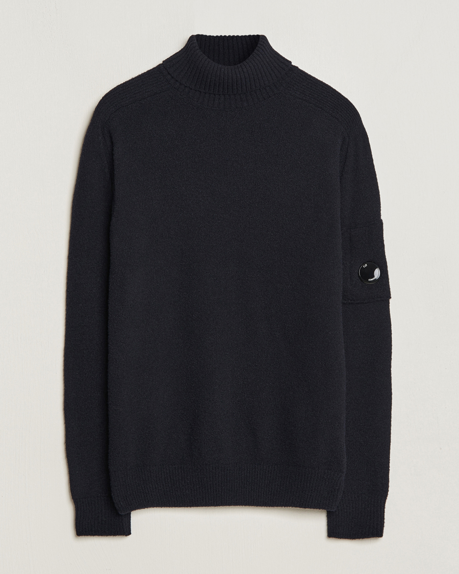Homme | Pulls Et Tricots | C.P. Company | Fleece Knit Rollneck Black