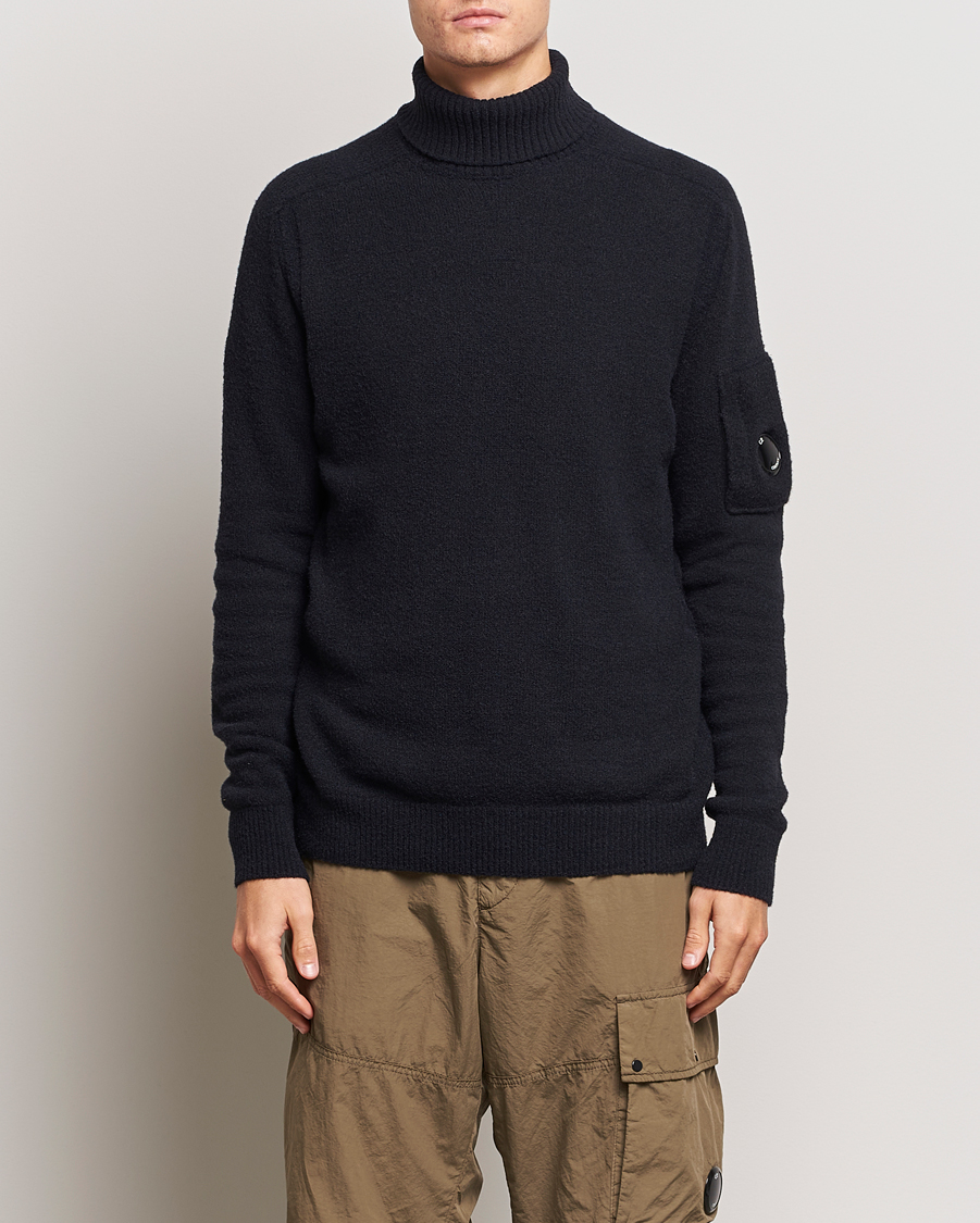 Homme | Pulls Et Tricots | C.P. Company | Fleece Knit Rollneck Black