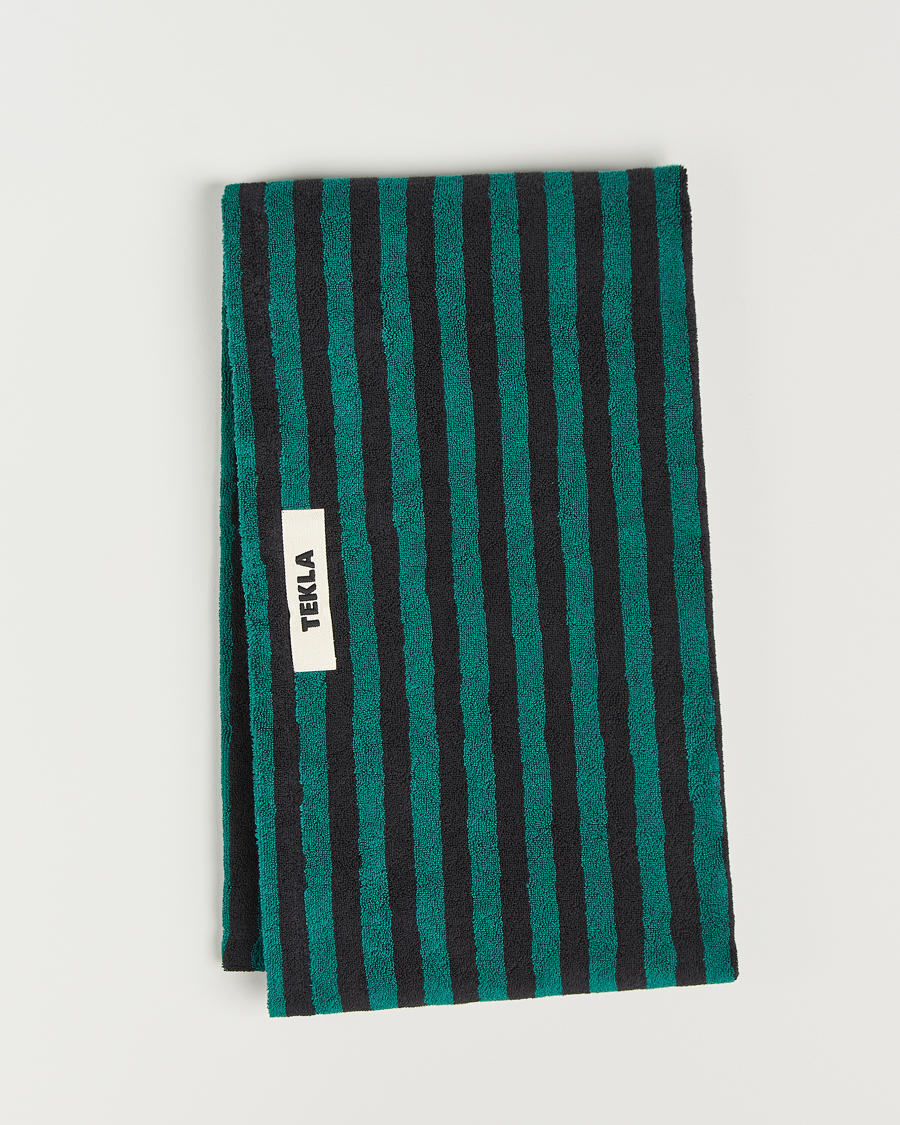 Homme | Tekla Organic Terry Beach Towel Ivy Stripes | Tekla | Organic Terry Beach Towel Ivy Stripes