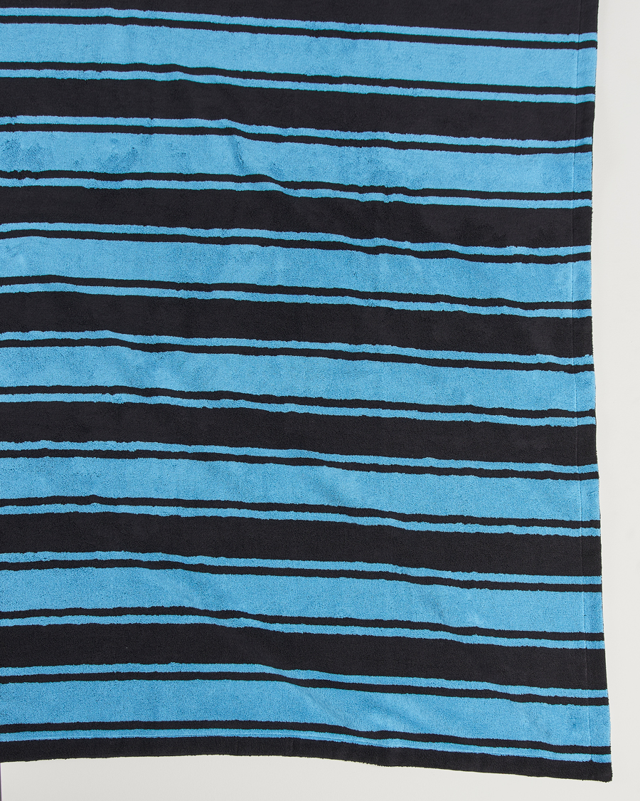 Homme | Tekla Organic Terry Beach Towel Liquorice Stripes | Tekla | Organic Terry Beach Towel Liquorice Stripes