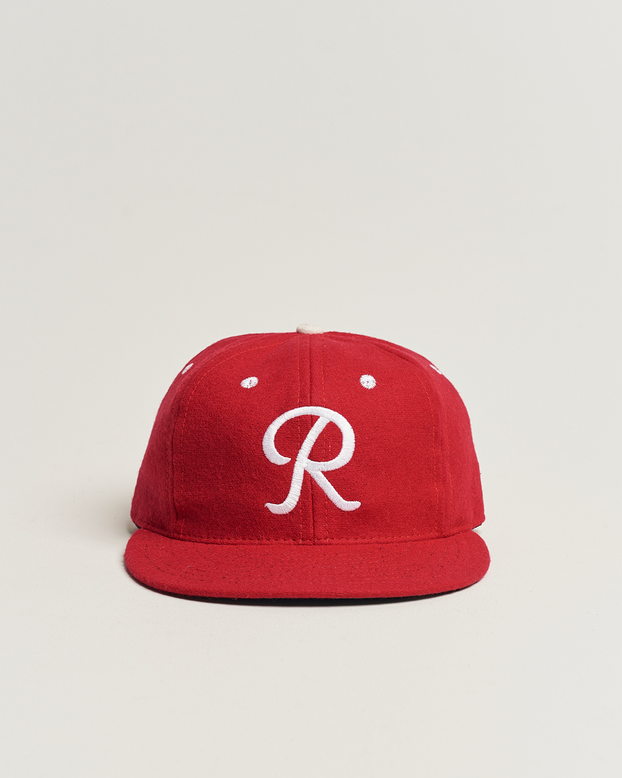 Homme | Ebbets Field Flannels Made in USA Seattle Rainiers 1955 Vintage Ballcap Red | Ebbets Field Flannels | Made in USA Seattle Rainiers 1955 Vintage Ballcap Red