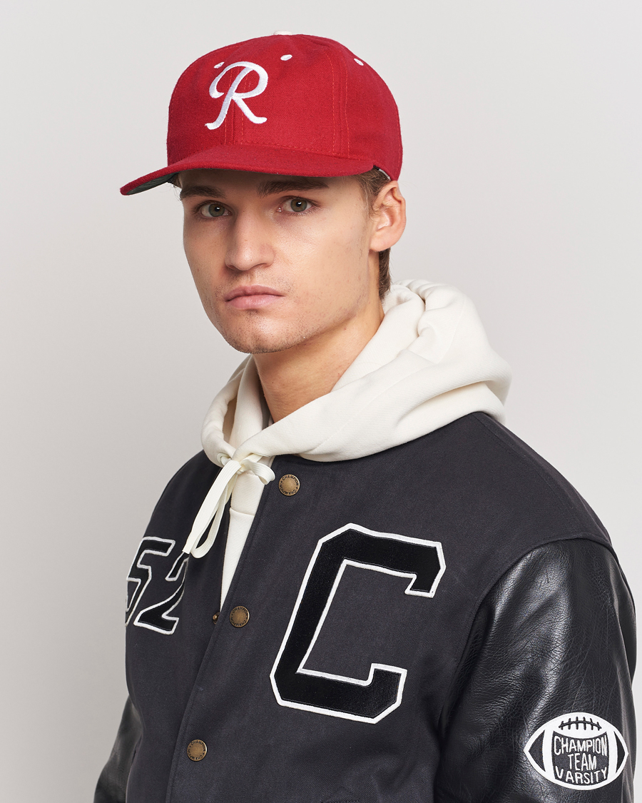 Homme | Ebbets Field Flannels Made in USA Seattle Rainiers 1955 Vintage Ballcap Red | Ebbets Field Flannels | Made in USA Seattle Rainiers 1955 Vintage Ballcap Red