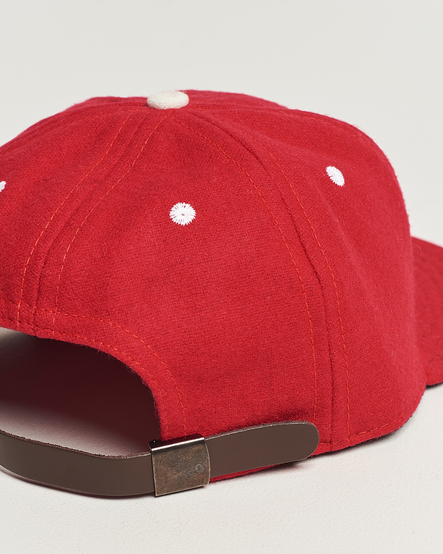 Homme | Ebbets Field Flannels Made in USA Seattle Rainiers 1955 Vintage Ballcap Red | Ebbets Field Flannels | Made in USA Seattle Rainiers 1955 Vintage Ballcap Red