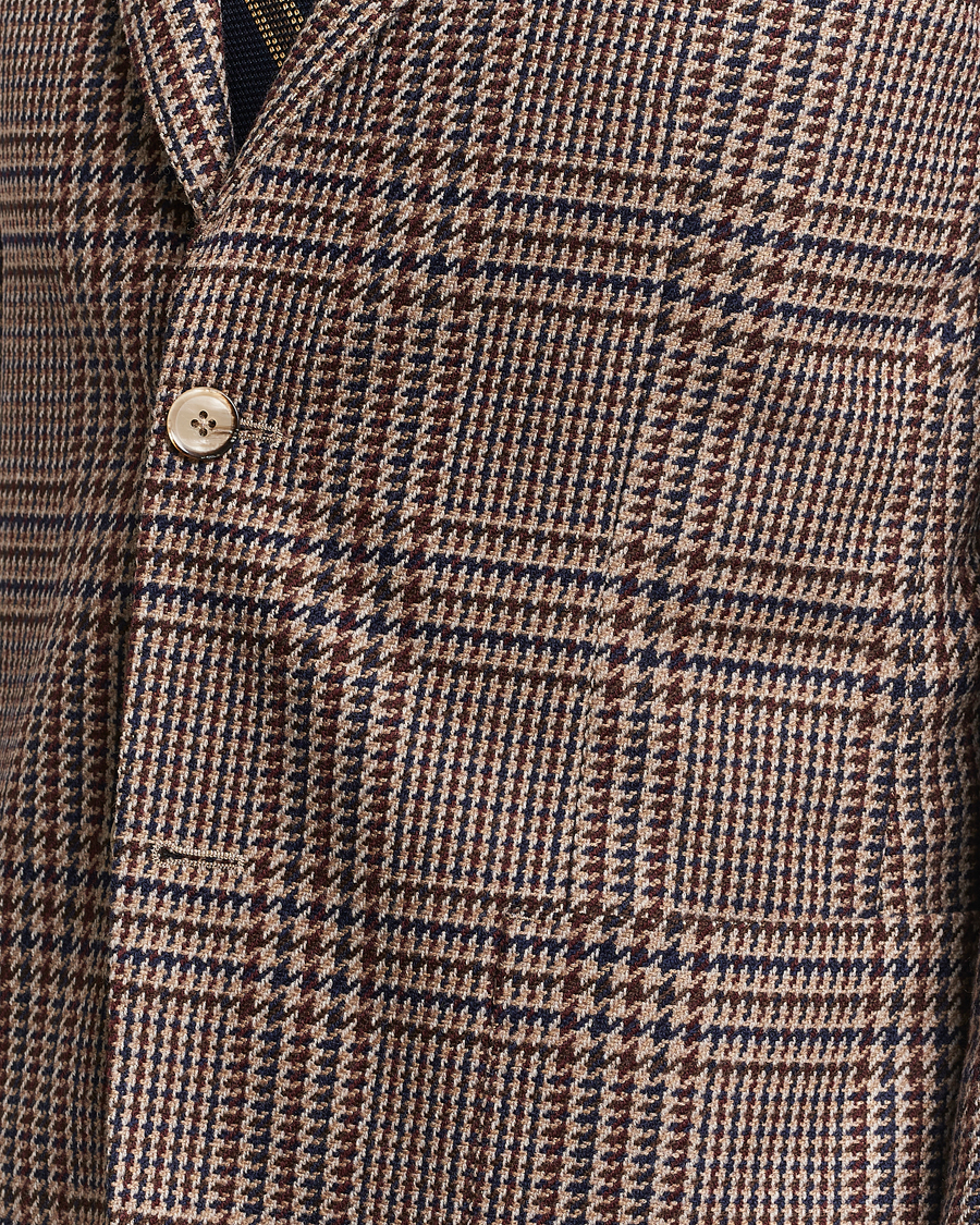 Homme | Blazers | L.B.M. 1911 | Jack Regular Checked Wool Blazer Brown