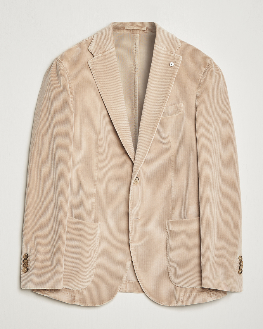 Homme | Blazers | L.B.M. 1911 | Jack Corduroy Blazer Beige