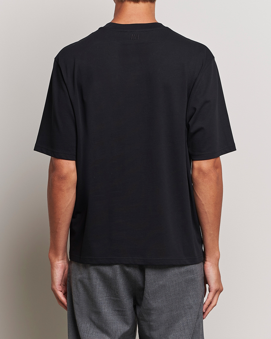 Homme | T-shirts | AMI | Heart Logo T-Shirt Black