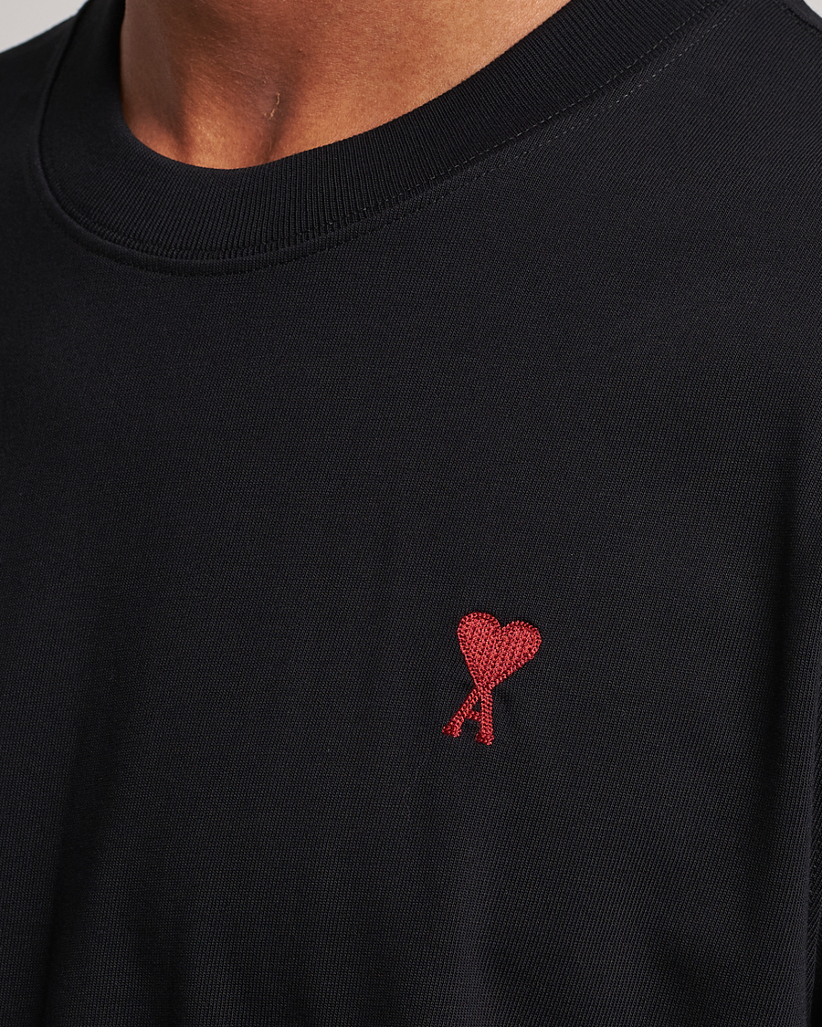 Homme | T-shirts | AMI | Heart Logo T-Shirt Black