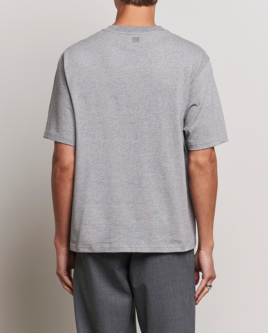 Homme | T-shirts | AMI | Heart Logo T-Shirt Heather Grey