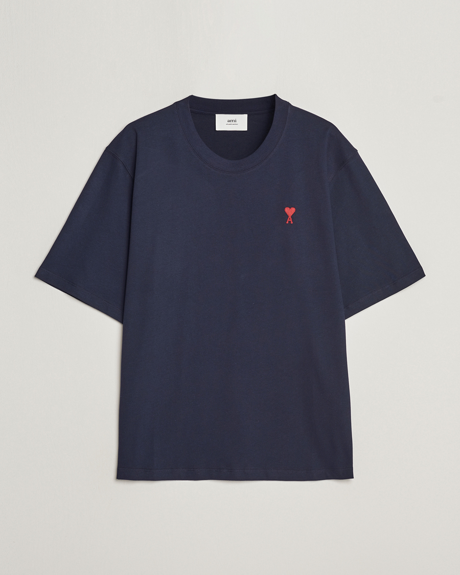 Homme | T-shirts | AMI | Heart Logo T-Shirt Night Blue