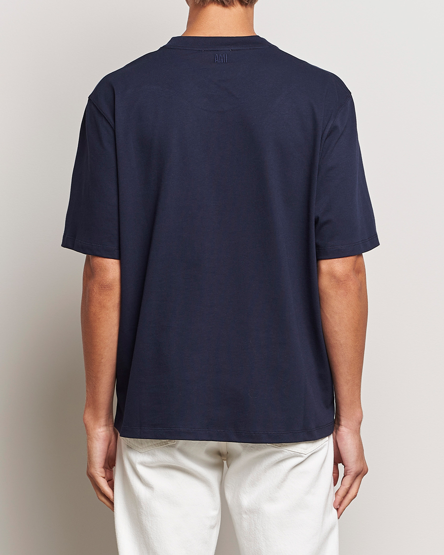 Homme | T-shirts | AMI | Heart Logo T-Shirt Night Blue