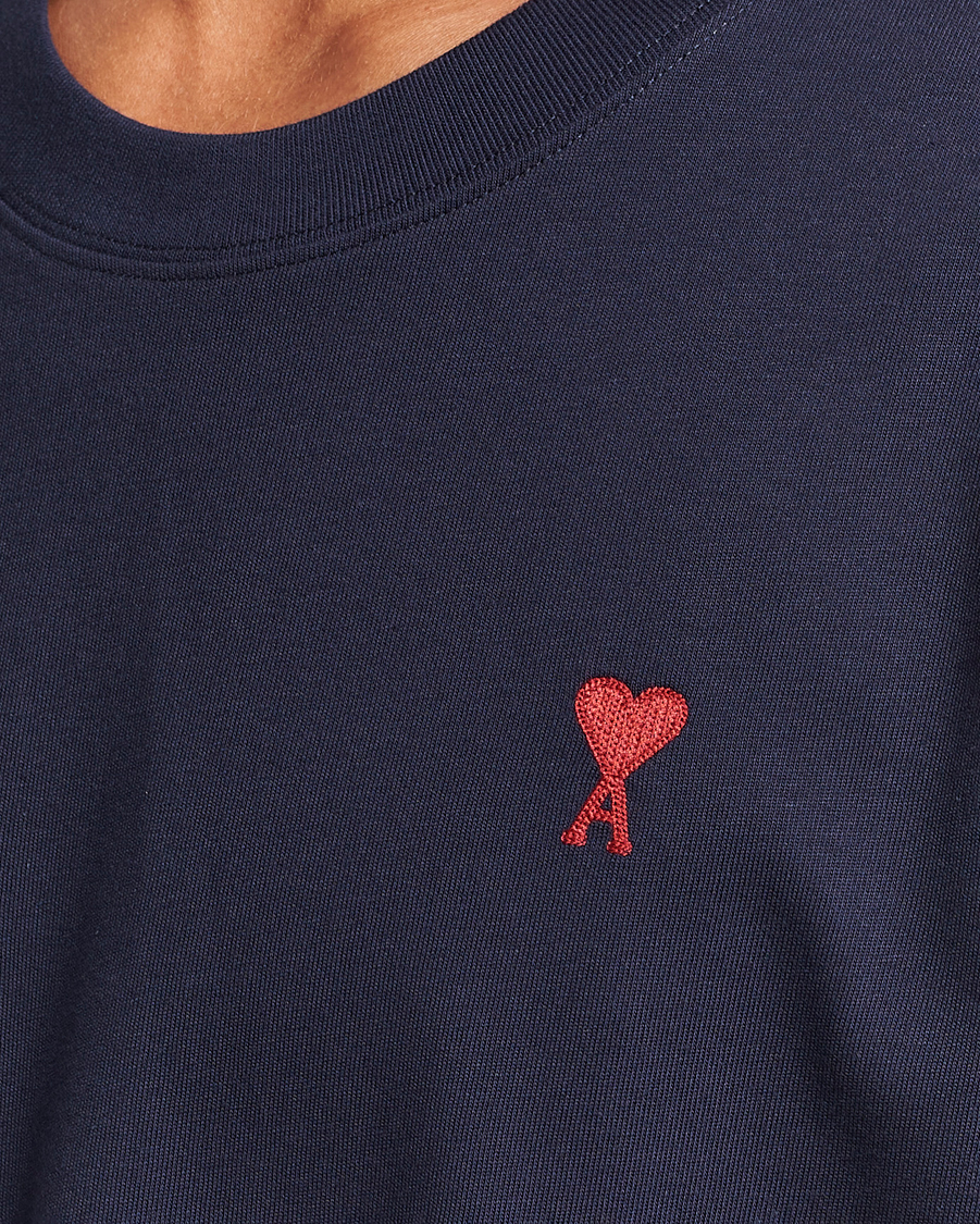 Homme | T-shirts | AMI | Heart Logo T-Shirt Night Blue
