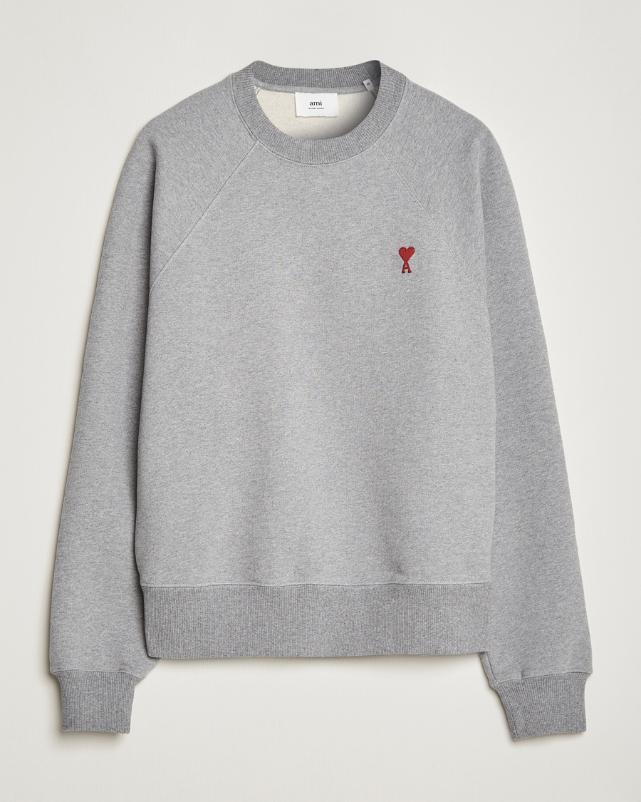 Homme | Pulls Et Tricots | AMI | Heart Logo Sweatshirt Heather Grey
