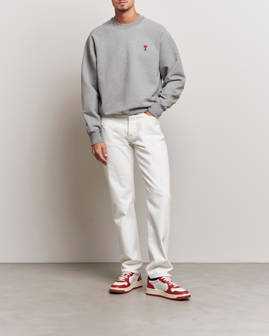 Homme | Pulls Et Tricots | AMI | Heart Logo Sweatshirt Heather Grey