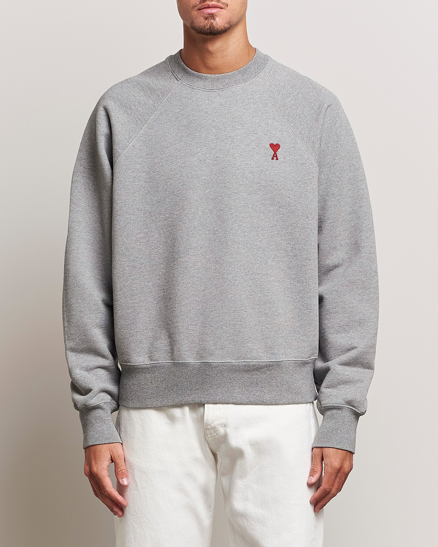 Homme | Pulls Et Tricots | AMI | Heart Logo Sweatshirt Heather Grey