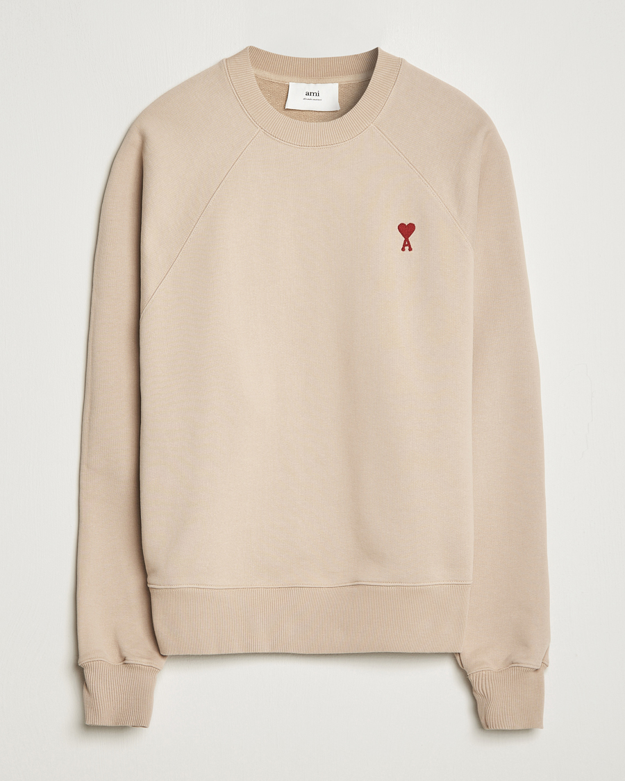 Homme | Pulls Et Tricots | AMI | Heart Logo Sweatshirt Beige