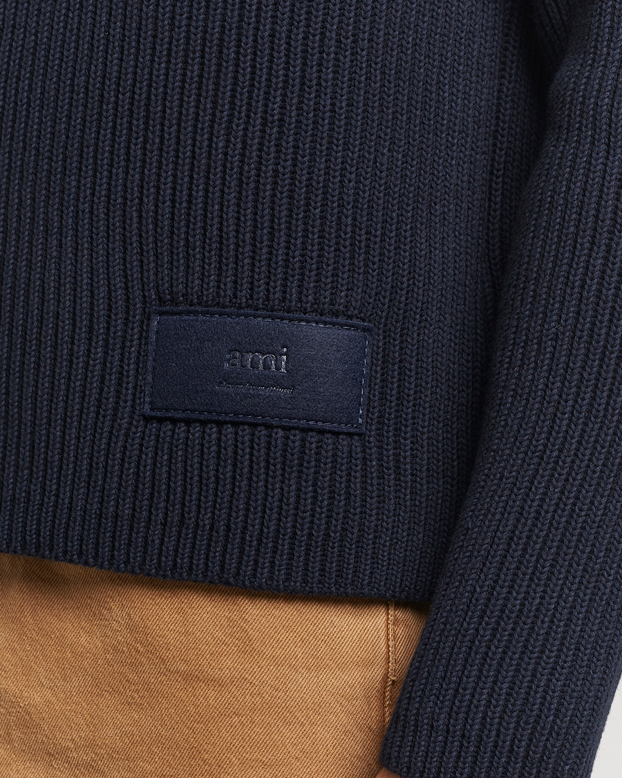 Homme | Pulls Et Tricots | AMI | Heavy Knitted Crew Neck Night Blue
