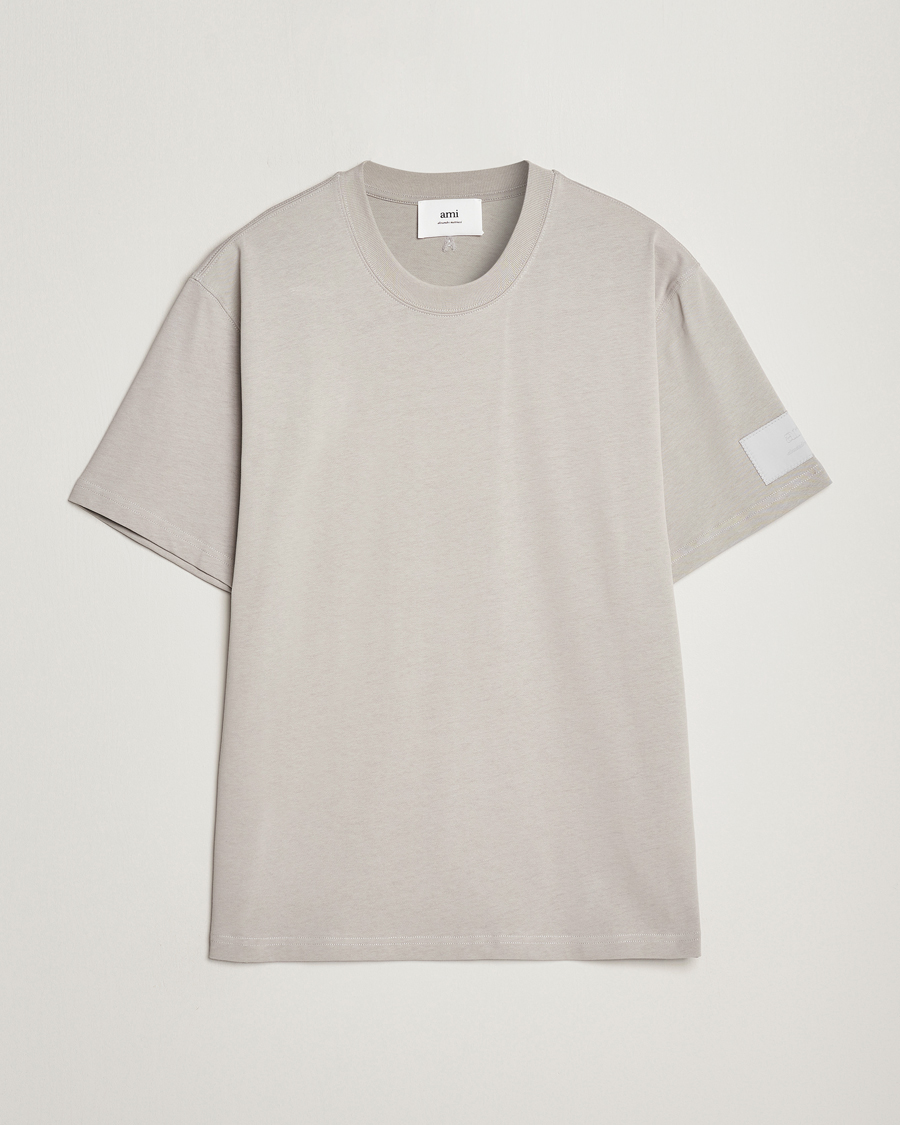 Homme | T-shirts | AMI | Fade Out Crew Neck T-Shirt Pearl Grey