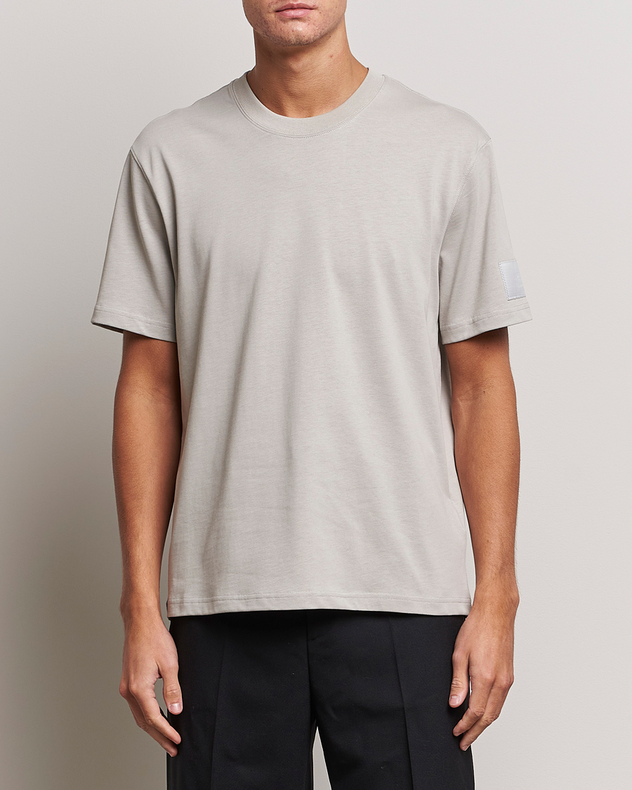 Homme | T-shirts | AMI | Fade Out Crew Neck T-Shirt Pearl Grey