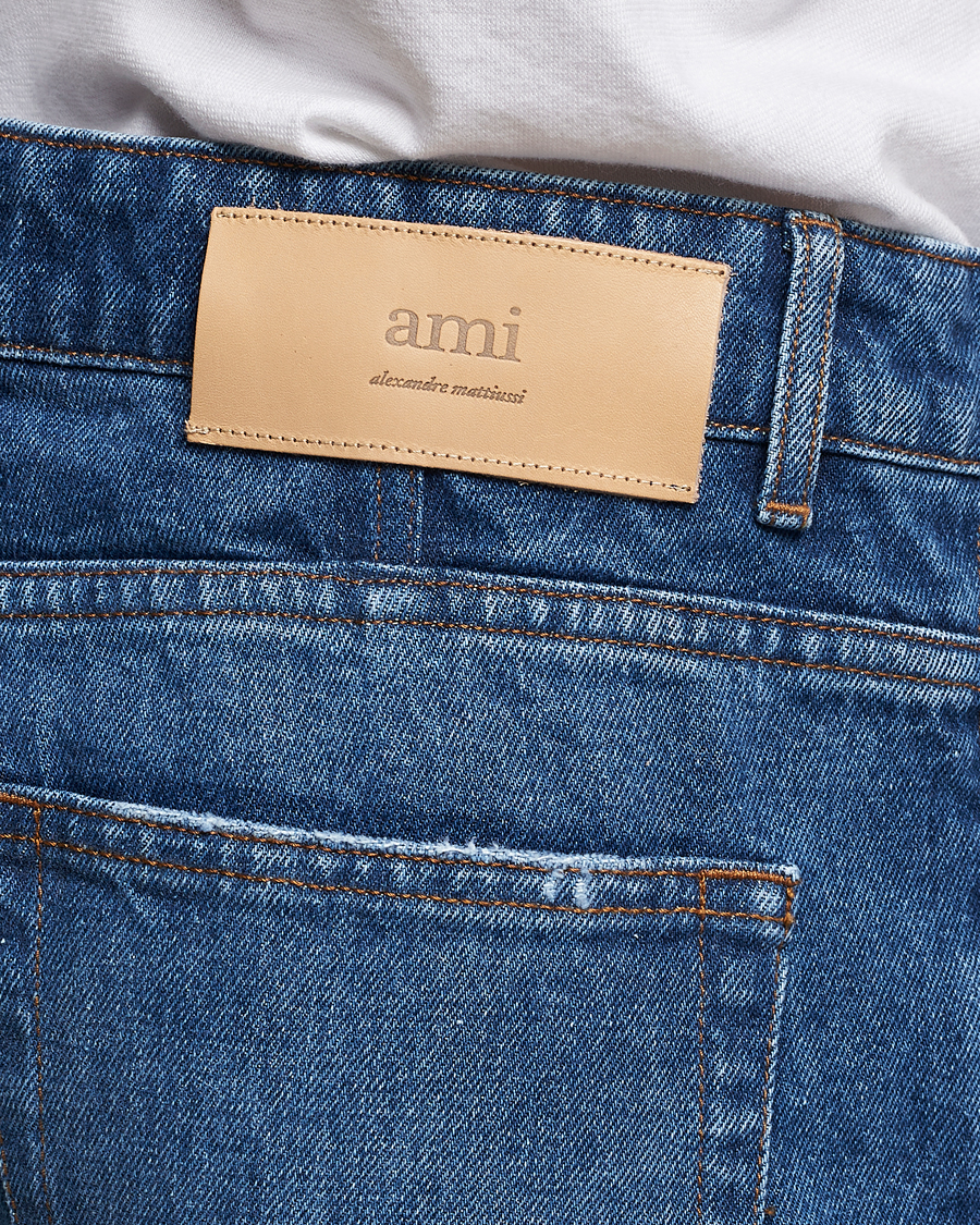 Homme | Jeans | AMI | Straight Fit Jeans Used Blue