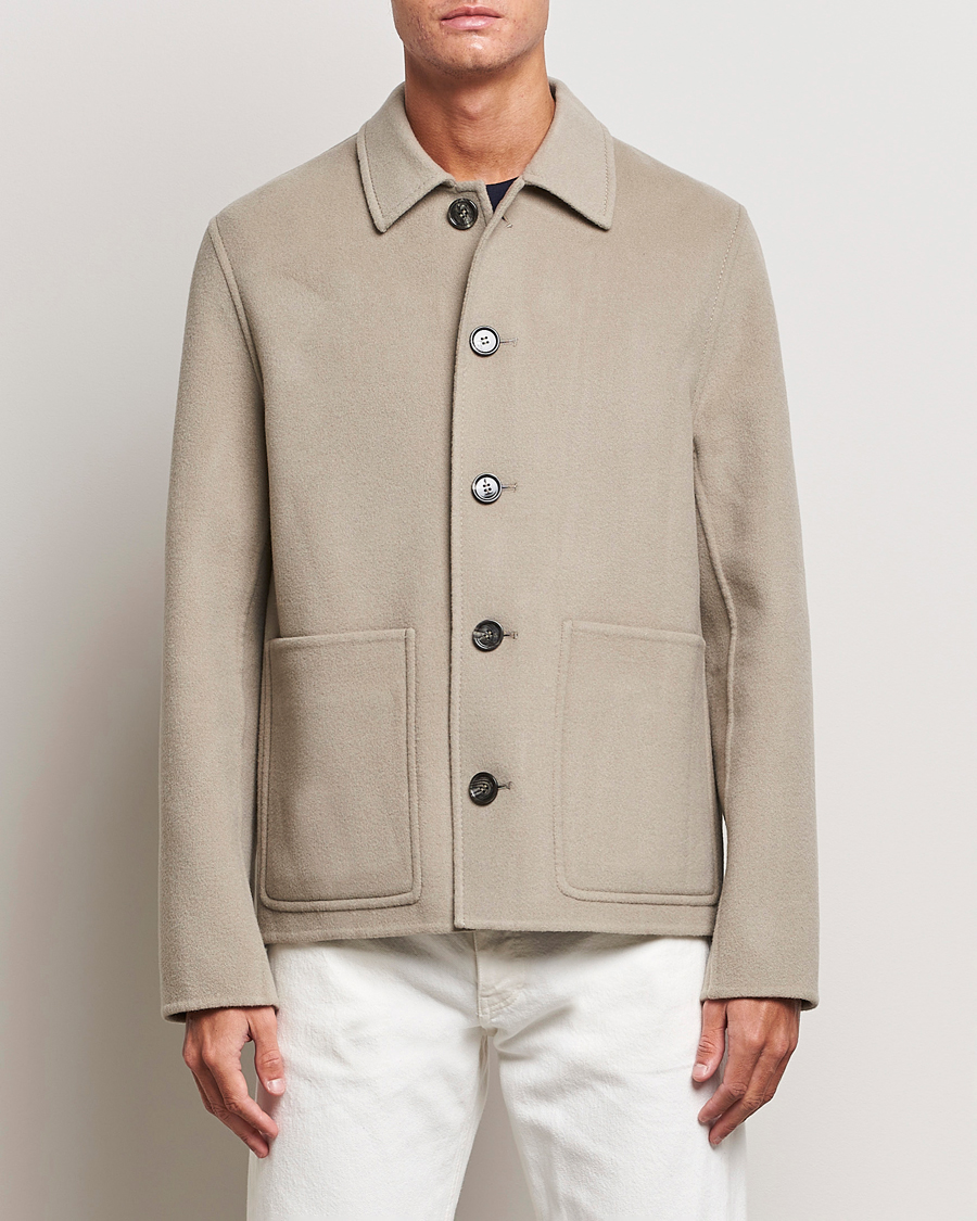 Homme | Manteaux Et Vestes | AMI | Wool/Cashmere Short Coat Argile Beige