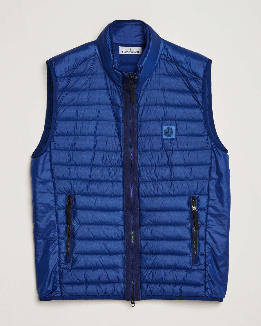 Homme | Manteaux Et Vestes | Stone Island | Recycled Nylon Down-TC Vest Bright Blue