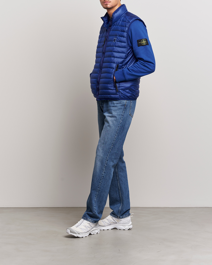 Homme | Manteaux Et Vestes | Stone Island | Recycled Nylon Down-TC Vest Bright Blue
