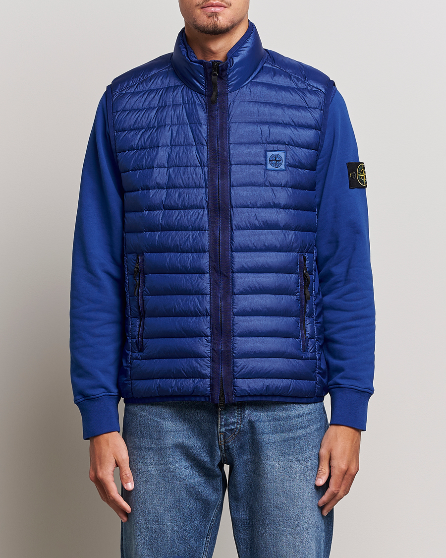 Homme | Manteaux Et Vestes | Stone Island | Recycled Nylon Down-TC Vest Bright Blue