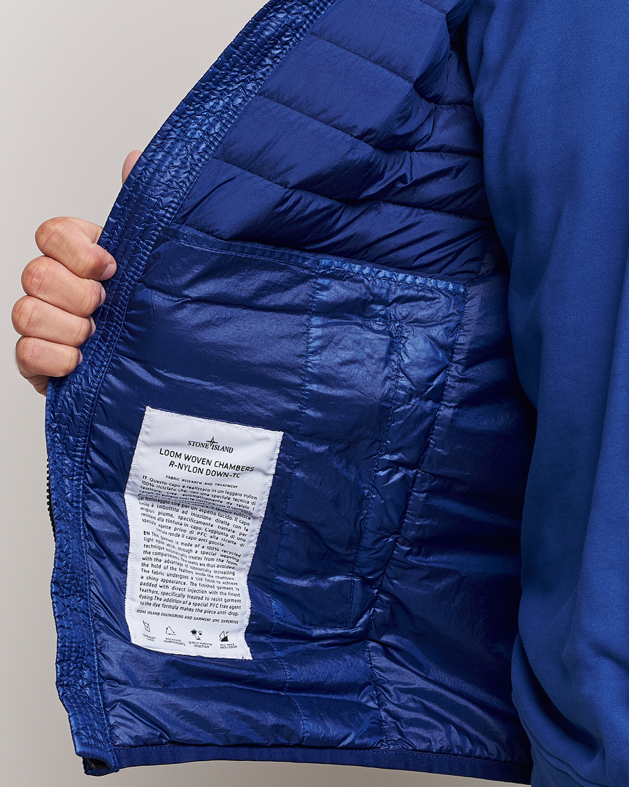 Homme | Manteaux Et Vestes | Stone Island | Recycled Nylon Down-TC Vest Bright Blue