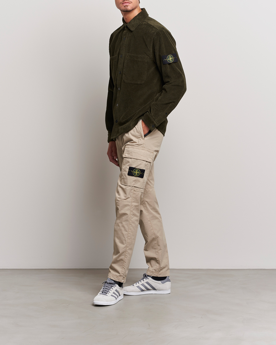 Homme | Pantalons | Stone Island | Stretch Cotton Gabardine Trousers Sand