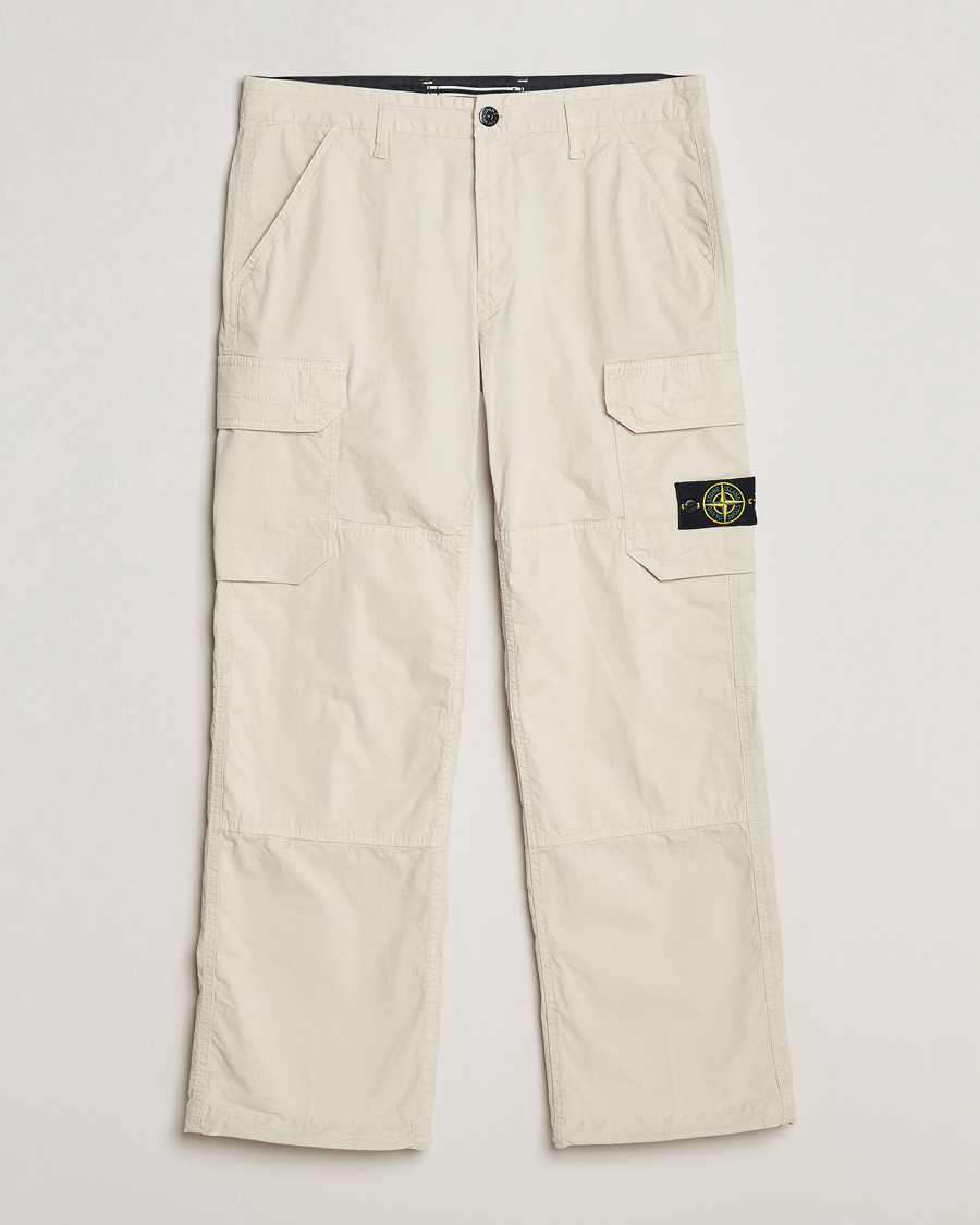 Homme | Pantalons | Stone Island | Stretch Cotton Gabardine Cargo Pants Plaster