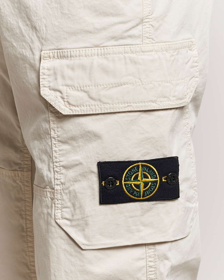 Homme | Pantalons | Stone Island | Stretch Cotton Gabardine Cargo Pants Plaster