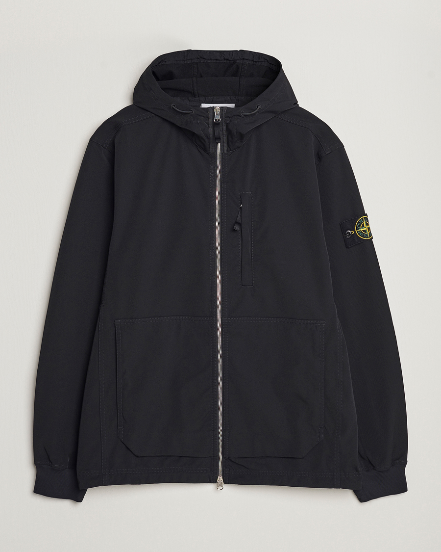 Homme | Pulls Et Tricots | Stone Island | Garment Dyed Recycled Nylon Full Zip Black