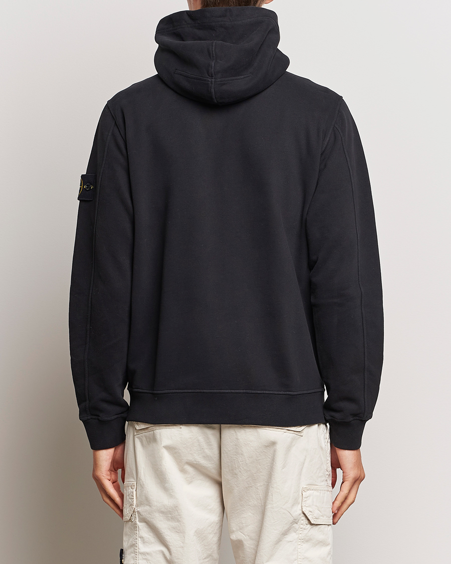 Homme | Pulls Et Tricots | Stone Island | Garment Dyed Fleece Hooded Full Zip Black