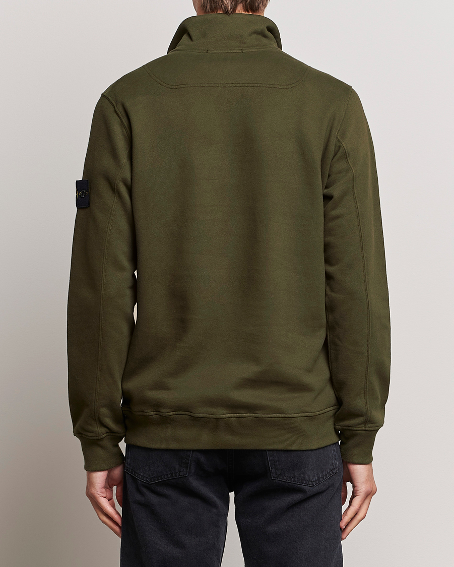 Homme | Pulls Et Tricots | Stone Island | Garment Dyed Fleece Half Zip Olive