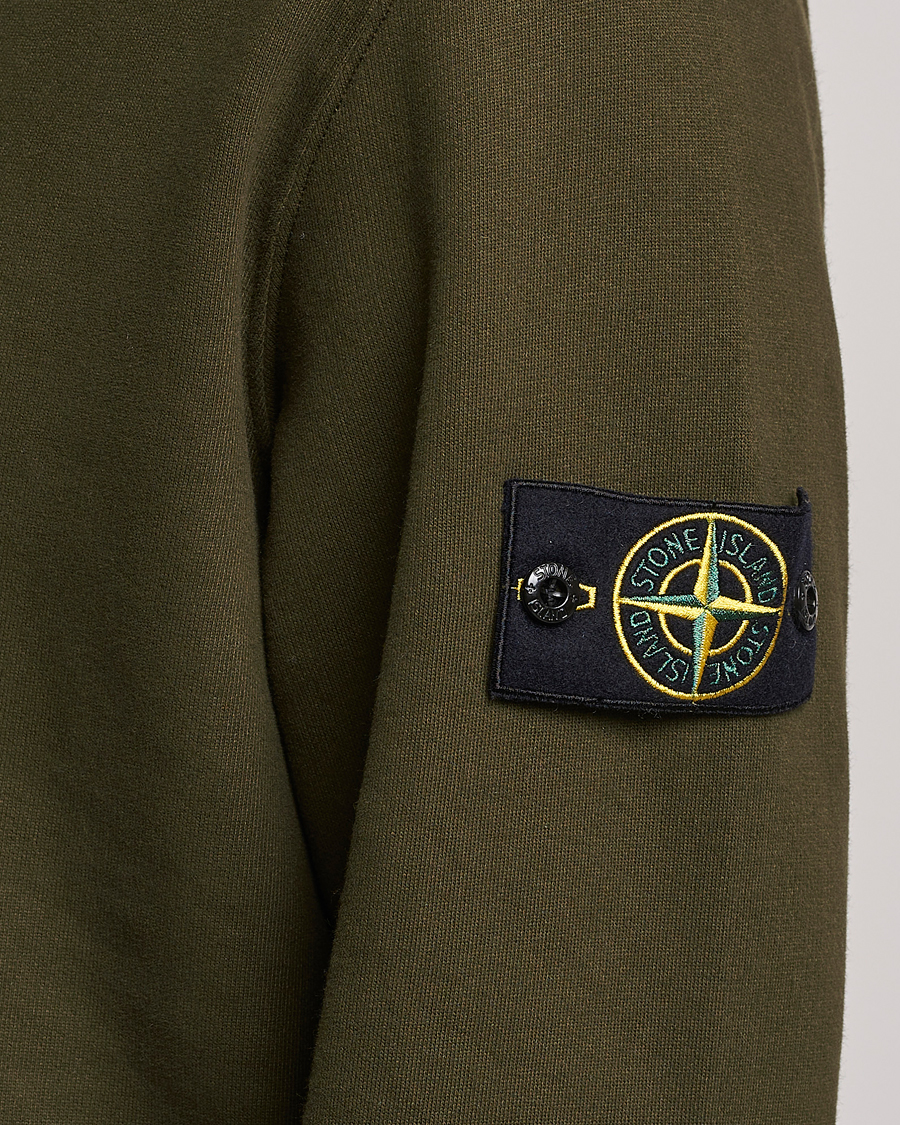 Homme | Pulls Et Tricots | Stone Island | Garment Dyed Fleece Half Zip Olive