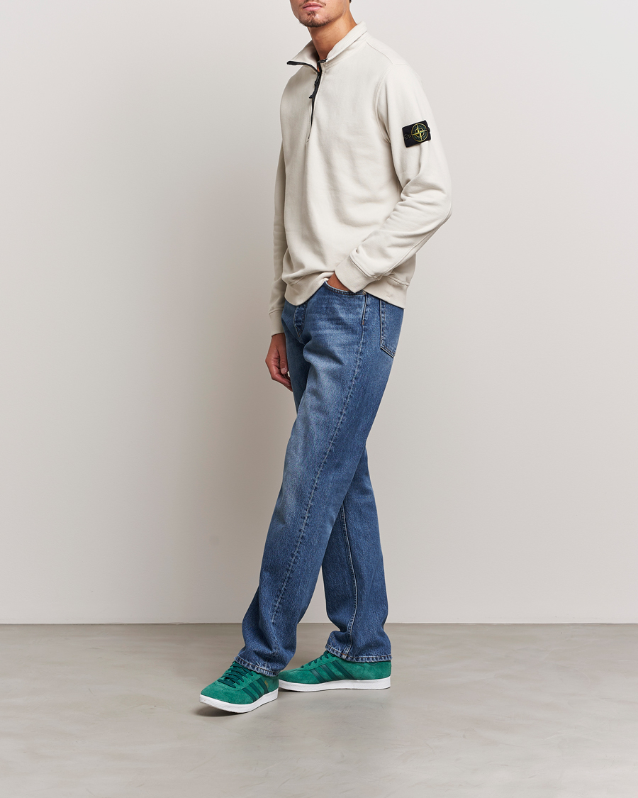 Homme | Pulls Et Tricots | Stone Island | Garment Dyed Fleece Half Zip Plaster
